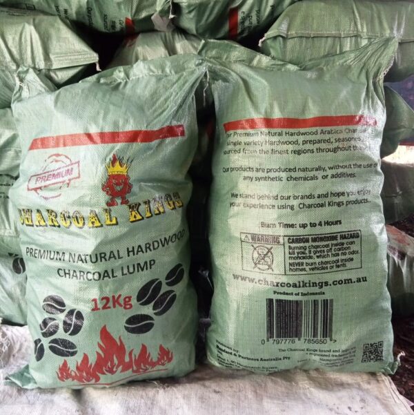 Premium Natural Hardwood Charcoal Lump - 12KG - Charcoal Kings