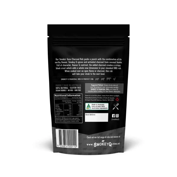 Smokin' Guns Charcoal BBQ Rub - SmokeyQ